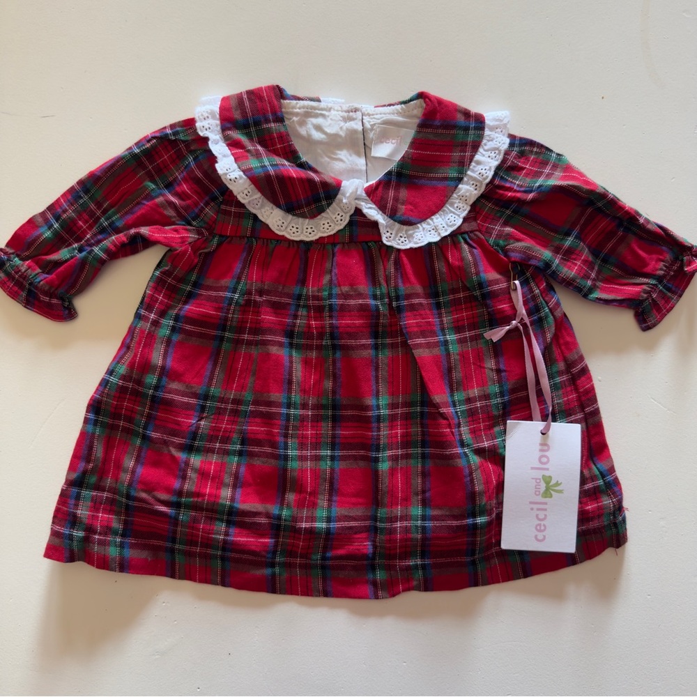 Cecil & Lou Eyelet Collar Dress